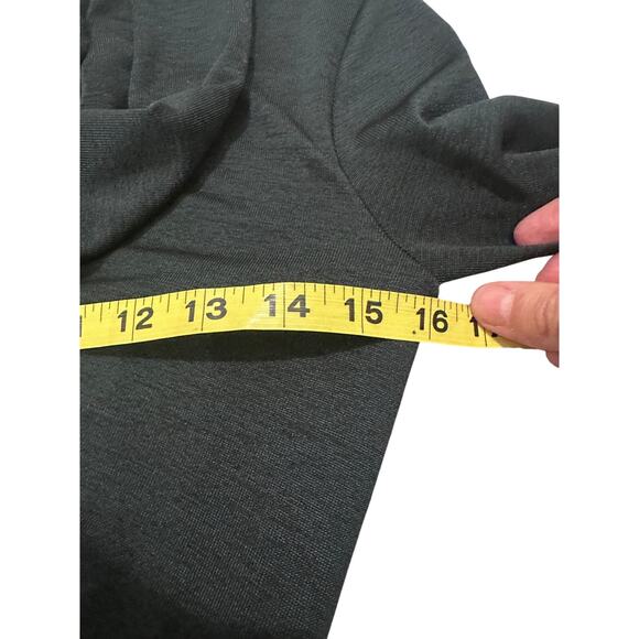 T by Alexander Wang LS Cowl Neck Hooded Ruched Bodycon Sheath Mini Dress XS - Picture 4 of 6